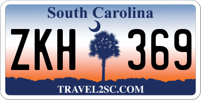 SC license plate ZKH369