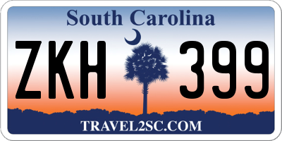 SC license plate ZKH399