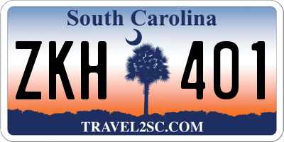 SC license plate ZKH401
