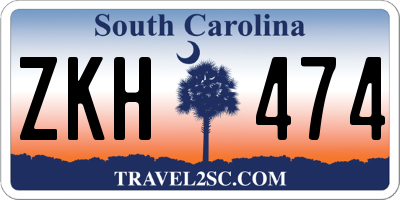 SC license plate ZKH474