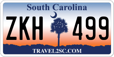 SC license plate ZKH499
