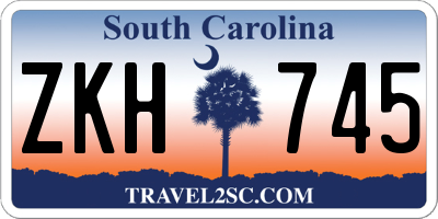 SC license plate ZKH745