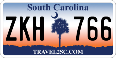 SC license plate ZKH766