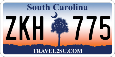 SC license plate ZKH775