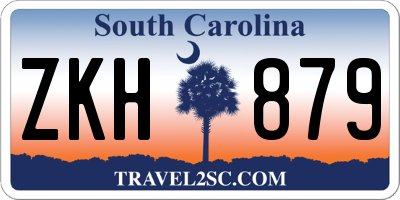 SC license plate ZKH879