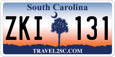 SC license plate ZKI131