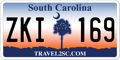 SC license plate ZKI169