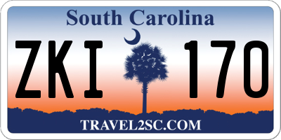 SC license plate ZKI170