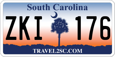 SC license plate ZKI176