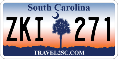 SC license plate ZKI271