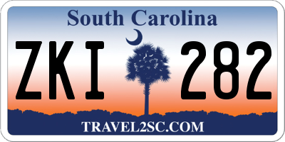 SC license plate ZKI282