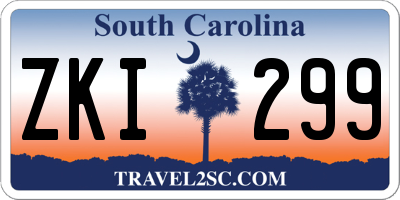 SC license plate ZKI299