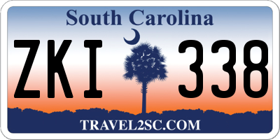 SC license plate ZKI338