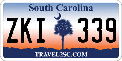 SC license plate ZKI339