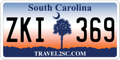 SC license plate ZKI369