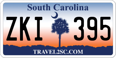 SC license plate ZKI395