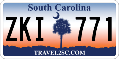 SC license plate ZKI771