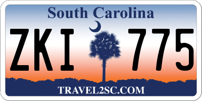 SC license plate ZKI775