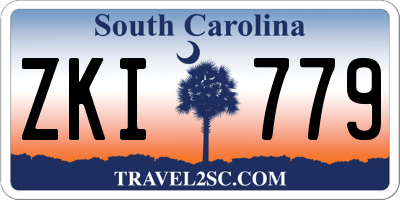 SC license plate ZKI779