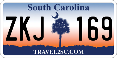 SC license plate ZKJ169
