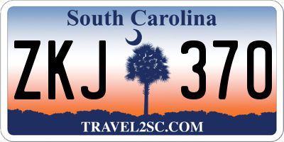 SC license plate ZKJ370
