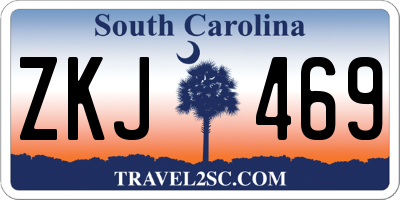 SC license plate ZKJ469