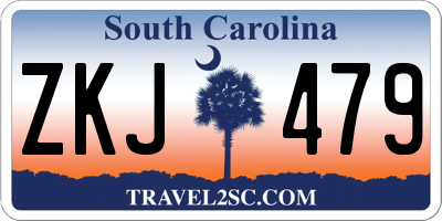 SC license plate ZKJ479
