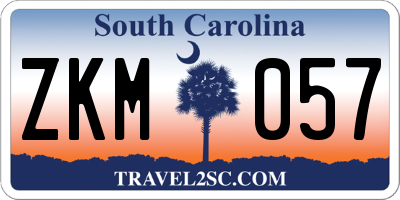 SC license plate ZKM057