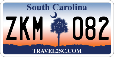 SC license plate ZKM082