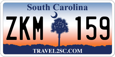SC license plate ZKM159