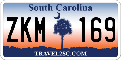 SC license plate ZKM169