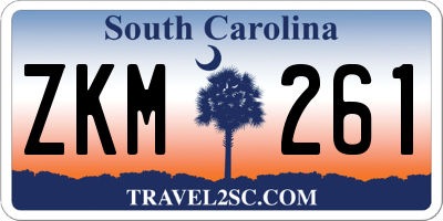 SC license plate ZKM261