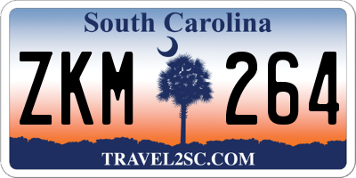 SC license plate ZKM264
