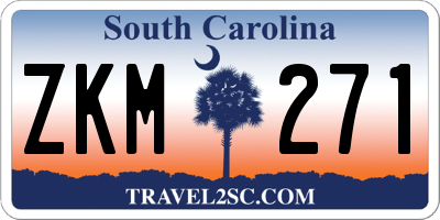 SC license plate ZKM271
