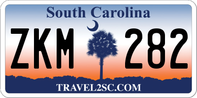 SC license plate ZKM282
