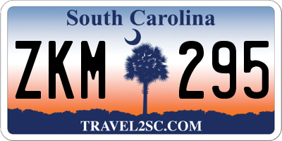 SC license plate ZKM295