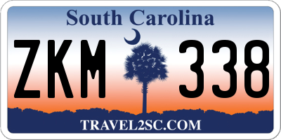 SC license plate ZKM338