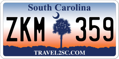 SC license plate ZKM359