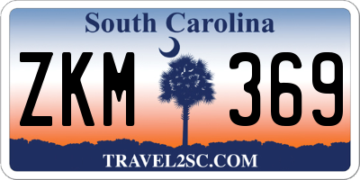 SC license plate ZKM369