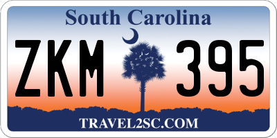 SC license plate ZKM395