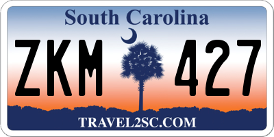 SC license plate ZKM427