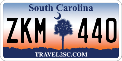 SC license plate ZKM440