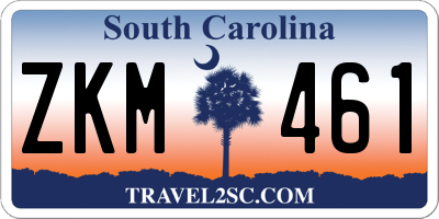 SC license plate ZKM461