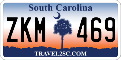 SC license plate ZKM469