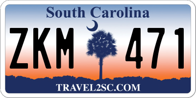 SC license plate ZKM471