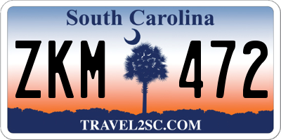 SC license plate ZKM472
