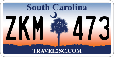 SC license plate ZKM473