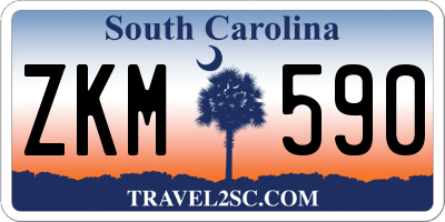 SC license plate ZKM590