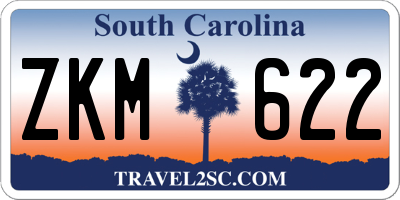 SC license plate ZKM622