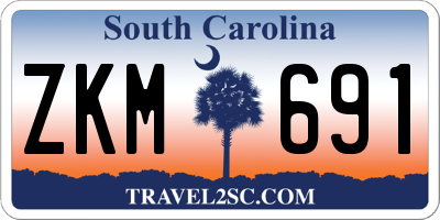 SC license plate ZKM691